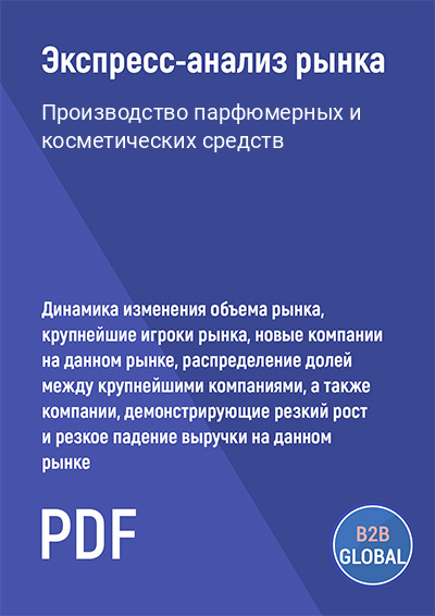 Маркетинговый анализ рынка «Производство парфюмерных и косметических средств»