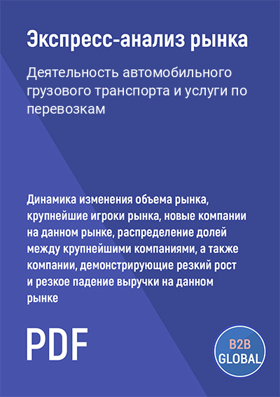 Маркетинговый анализ рынка «Деятельность автомобильного грузового транспорта и услуги по перевозкам»